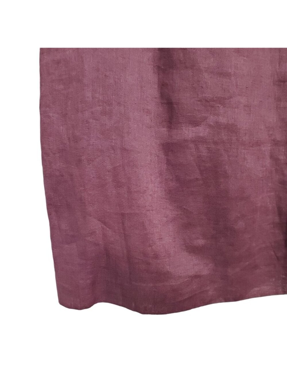 Ann Taylor Loft Size 8 Dress Linen Layered Sleeveless Lined Sheath Knee Purple - Picture 5 of 8